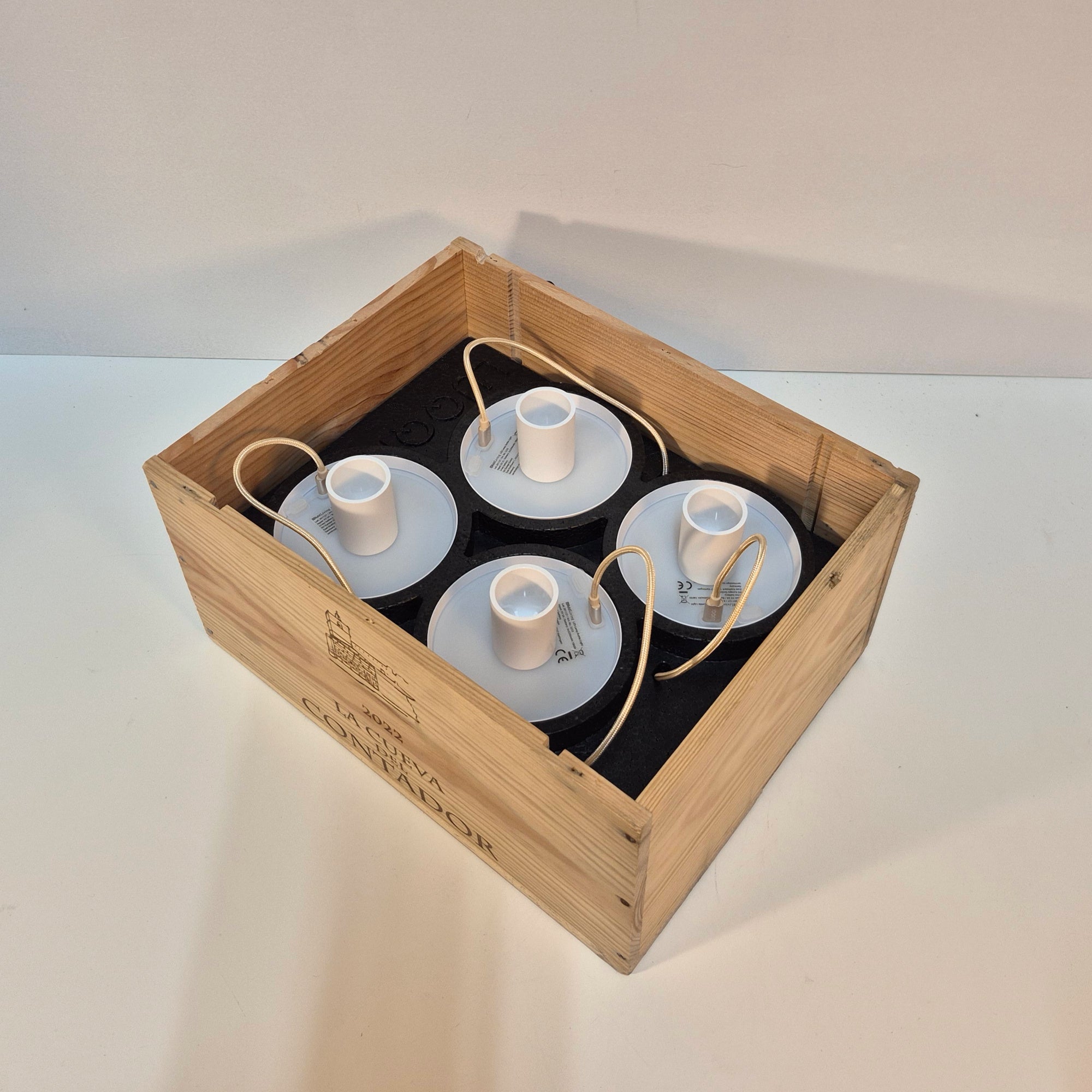 LUQQi H4 + Fleslamp Wit (set van 4)