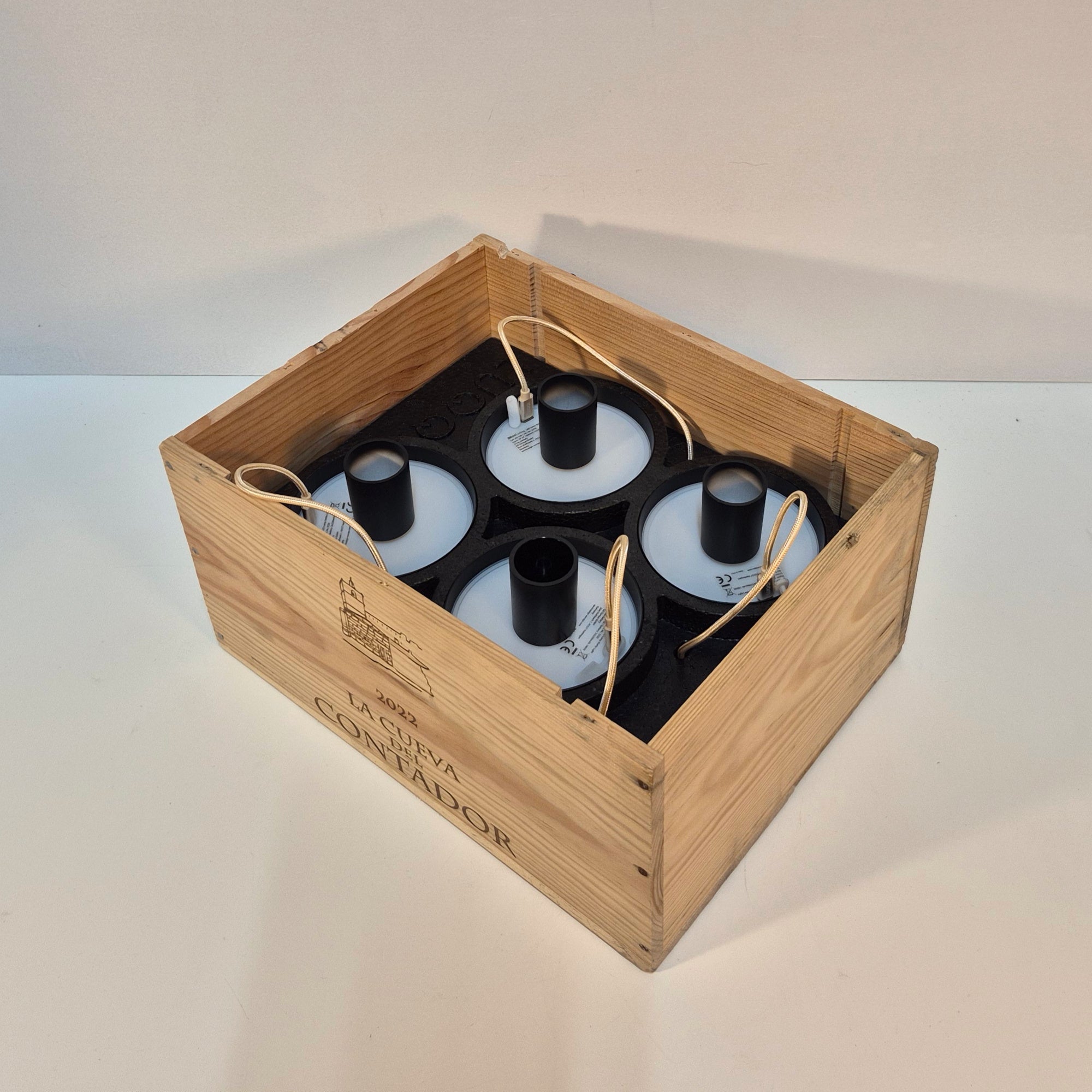 LUQQi H4 + Fleslamp Zwart (set van 4)
