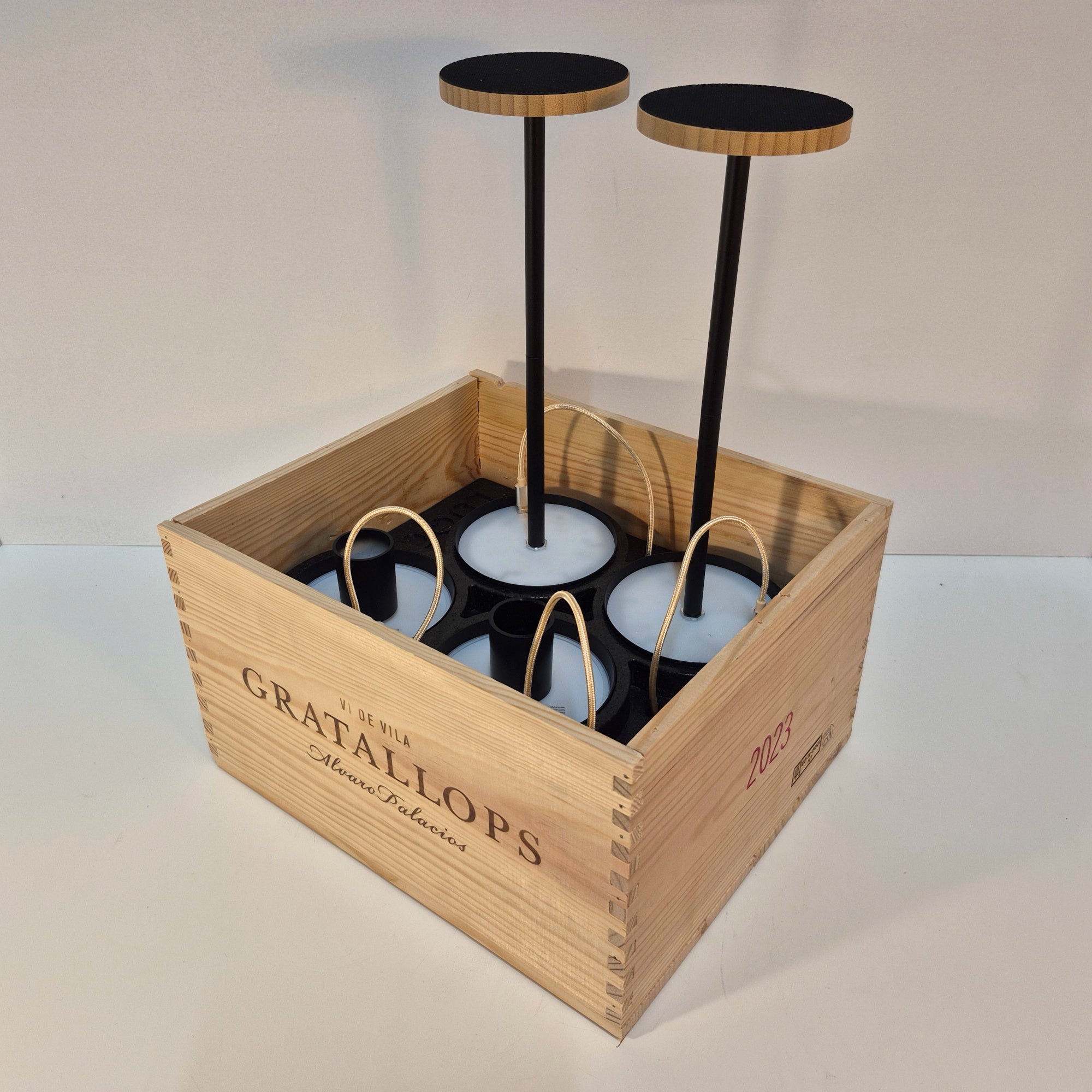 LUQQi H4 + Tafellamp Zwart (set van 2) + Fleslamp Zwart (set van 2)