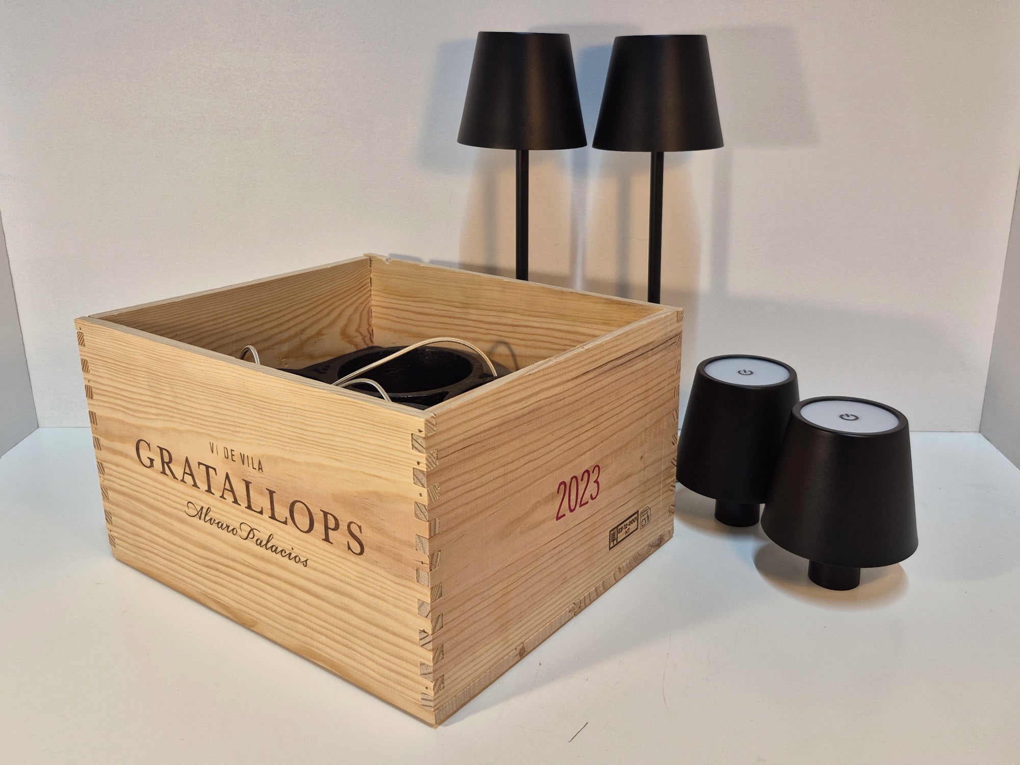 LUQQi H4 + Tafellamp Zwart (set van 2) + Fleslamp Zwart (set van 2)