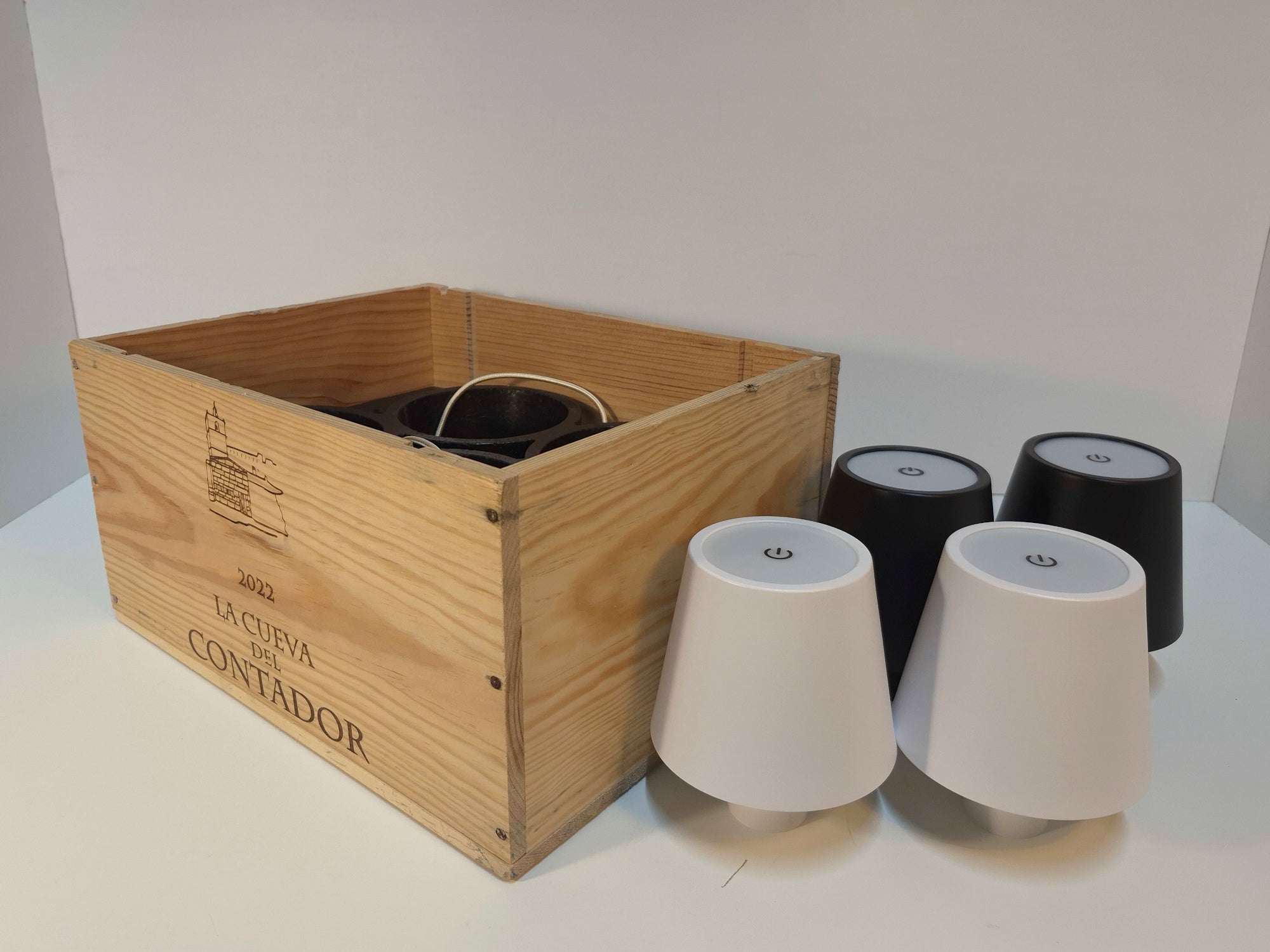 LUQQi H4 + Fleslamp Zwart (set van 2) + Fleslamp Wit (set van 2)