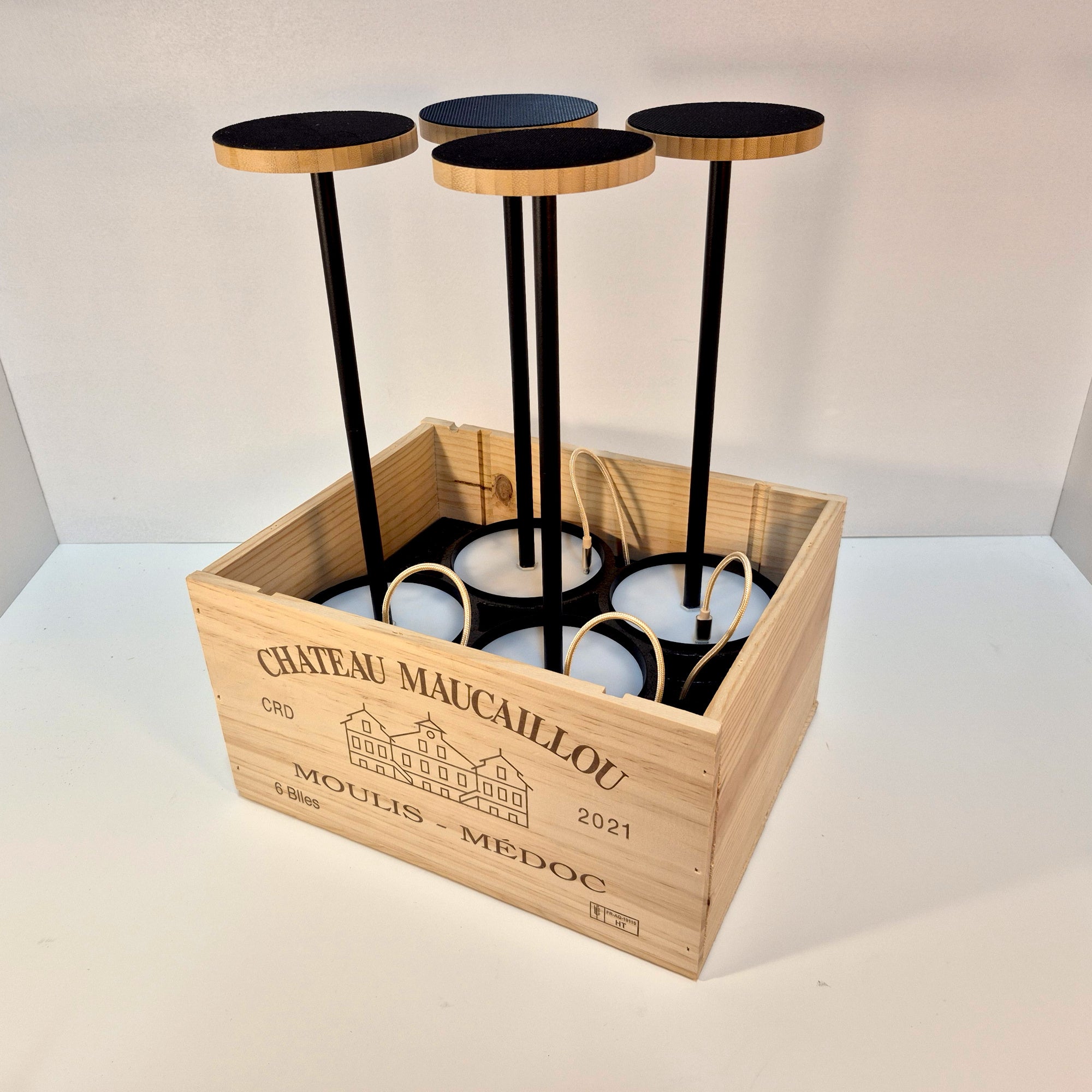 LUQQi H4 + Tafellamp Zwart (set van 4)