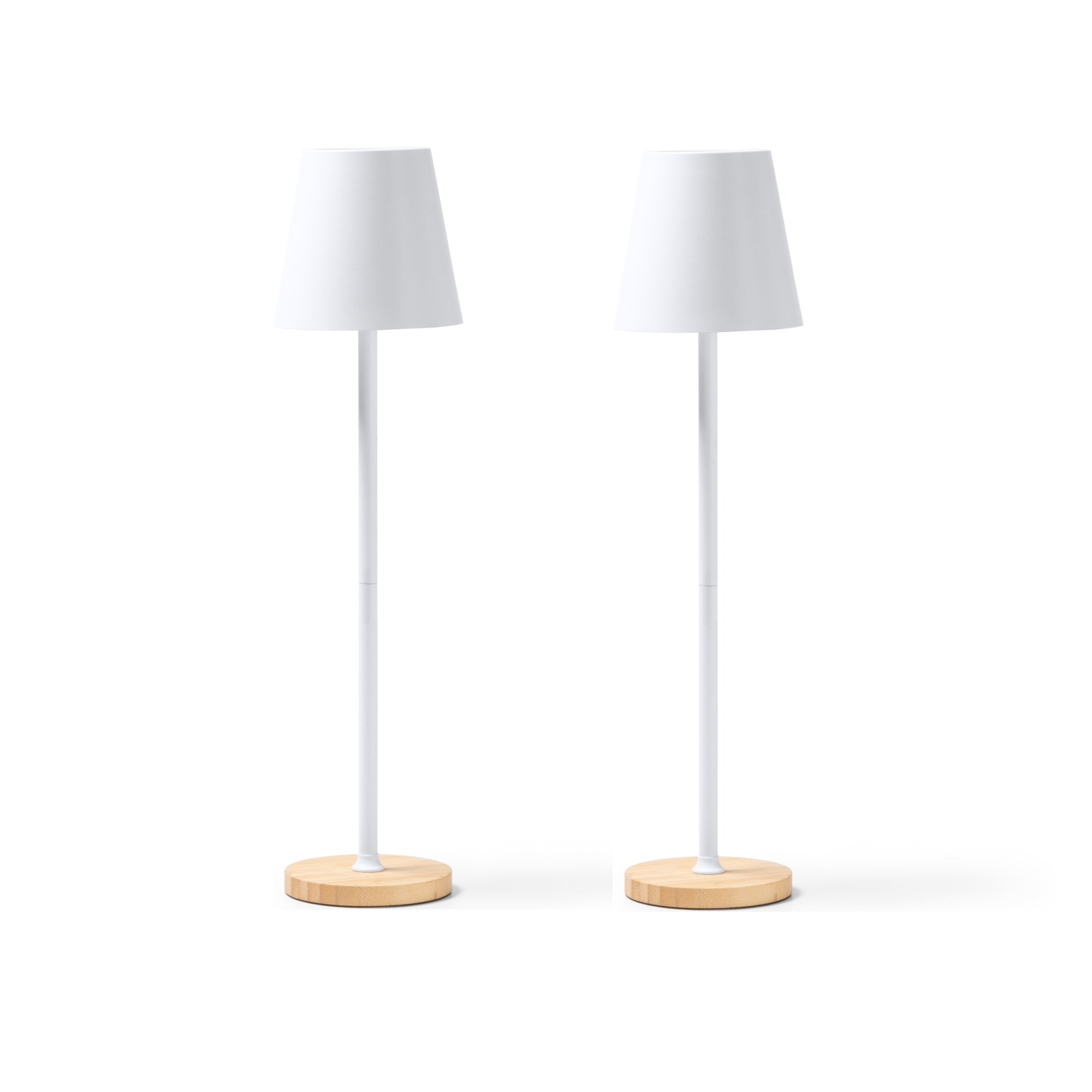 Tafellamp Wit (set van 2)